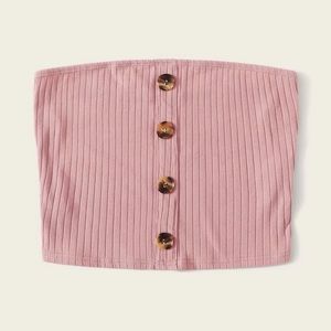 SHEIN strapless crop top